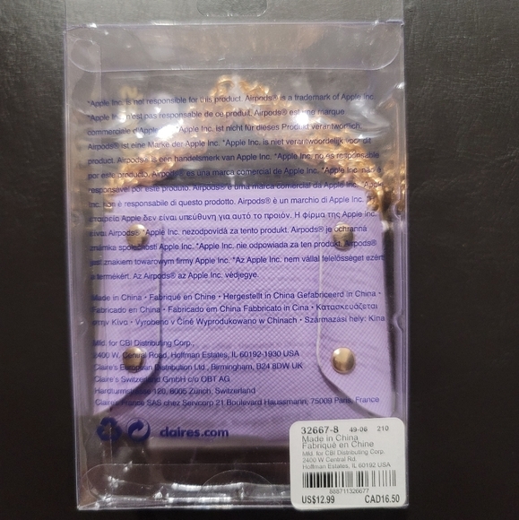 Airpods Holder Lilac - Picture 2 of 3